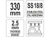YATO YG-02780 GASTRO Inox spagetti kanál 330 mm