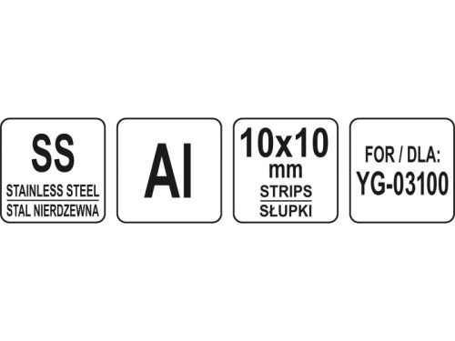 YATO YG-03144 GASTRO Csíkvágótárcsa 10 x 10 mm