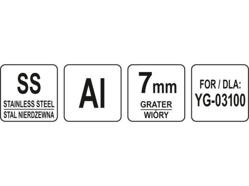 YATO YG-03147 GASTRO Reszelőtárcsa 7 mm