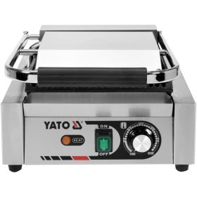   YATO YG-04555 GASTRO Kontaktgrill 320 mm 1800 W bordázott sűtőlap