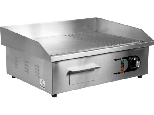 YATO YG-04586 GASTRO Grill 550 mm 3000 W lapos és bordázott sütőlap