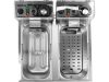 YATO YG-04620 GASTRO Dupla olajsütő 2 x 3,5 liter 2 x 2000 W