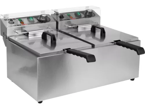 YATO YG-04623 GASTRO Asztali olajsütő 2 x 8 liter 2 x 3300 W