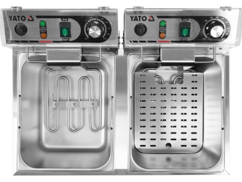 YATO YG-04623 GASTRO Asztali olajsütő 2 x 8 liter 2 x 3300 W