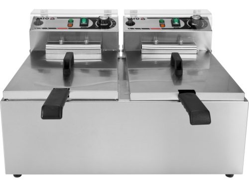 YATO YG-04624 GASTRO Asztali olajsütő 2 x 11,5 liter 2 x 5000 W