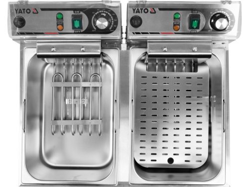 YATO YG-04624 GASTRO Asztali olajsütő 2 x 11,5 liter 2 x 5000 W