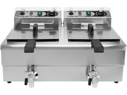 YATO YG-04634 GASTRO Asztali olajsütő 12 liter 5000 W leeresztőcsappal