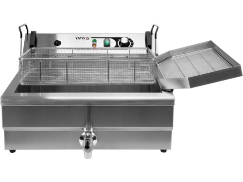 YATO YG-04640 GASTRO Asztali olajsütő 23 liter 6000 W leeresztőcsappal