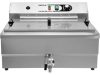 YATO YG-04641 GASTRO Asztali olajsütő 26,5 liter 6000 W leeresztőcsappal
