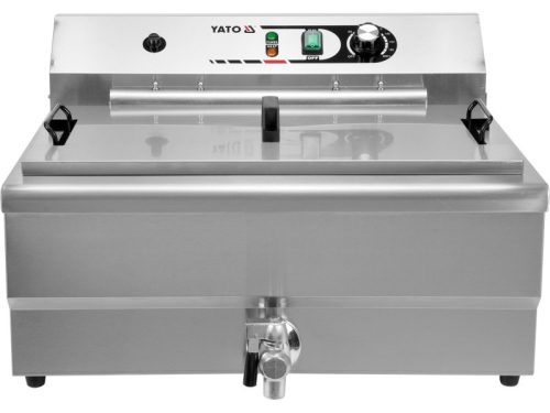 YATO YG-04641 GASTRO Asztali olajsütő 26,5 liter 6000 W leeresztőcsappal