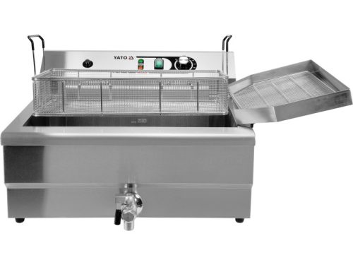 YATO YG-04641 GASTRO Asztali olajsütő 26,5 liter 6000 W leeresztőcsappal