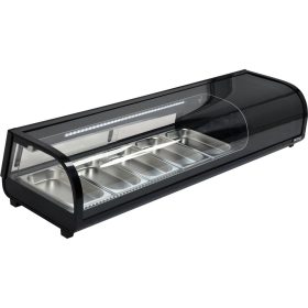 YATO YG-05001 Hűtött vitrin fekete 5X1/3 GN 1350X420X295mm