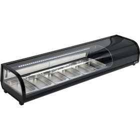 YATO YG-05002 Hűtött vitrin fekete 6x1/3GN 1530x420x295mm