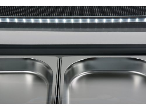 YATO YG-05005 Hűtött vitrin fekete 5x1/2GN 1800x420x295mm