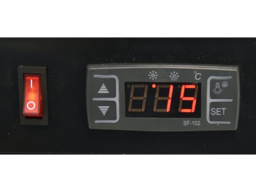 YATO YG-05005 Hűtött vitrin fekete 5x1/2GN 1800x420x295mm