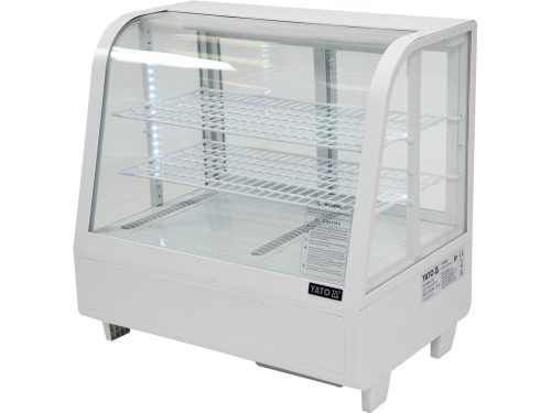 YATO YG-05021 Hűtött vitrin fehér 100L 680x450x670mm
