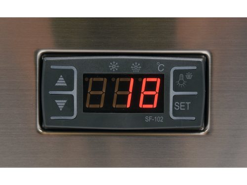 YATO YG-05060 Hűtött vitrin fekete-ezüst 78L 430x390x980mm