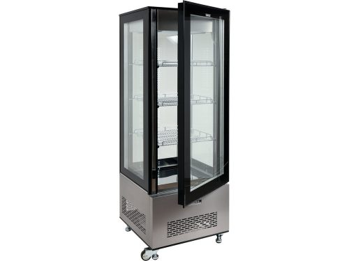 YATO YG-05068 Hűtött vitrin fekete-ezüst 400L 650x650x1908mm