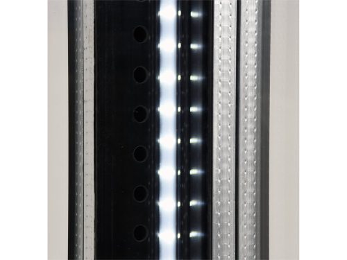 YATO YG-05068 Hűtött vitrin fekete-ezüst 400L 650x650x1908mm