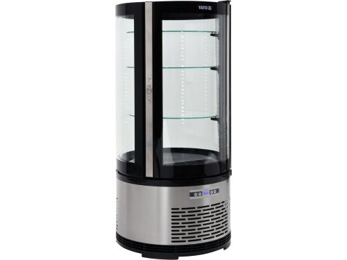 YATO YG-05094 Hűtött vitrin fekete-ezüst 100L 480x480x1030mm