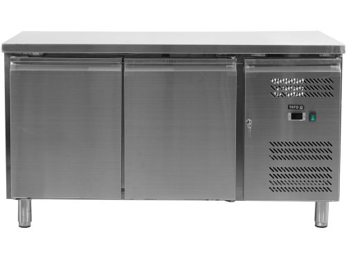 YATO YG-05253 Kétajtós rozsdamentes hűtőasztal 600-as széria 228L 1360x600x850mm