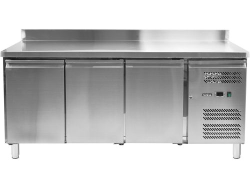 YATO YG-05255 Háromajtós rozsdamentes hűtőasztal 417L 1795x700x950mm