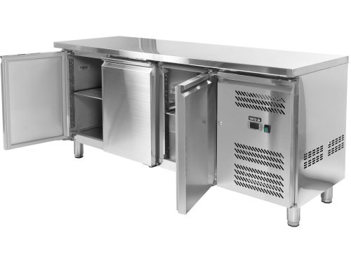 YATO YG-05258 Háromajtós rozsdamentes hűtőasztal 600-as széria 339L 1795x600x845mm