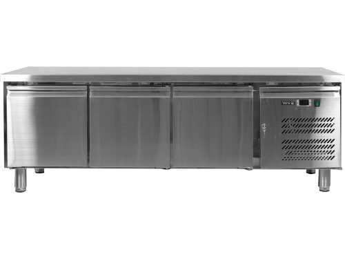 YATO YG-05259 Háromajtós rozsdamentes hűtőasztal 700-as széria 317L 1795x700x650mm