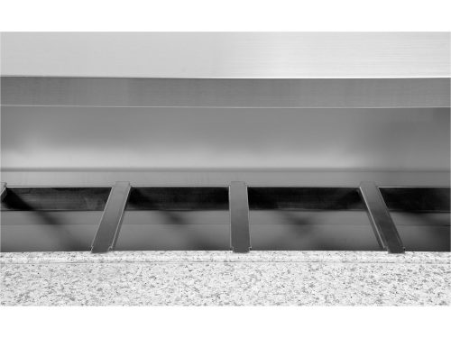 YATO YG-05275 Kétajtós rozsdamentes hűtőasztal bővített gránit munkapúlttal 240L 900x700x1075mm