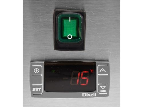 YATO YG-05321 Hűtőasztalra felszerelhető rozsdamentes hűtött vitrin 6x1/4 GN 1400x335x435mm