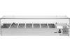 YATO YG-05331 Hűtőasztalra felszerelhető rozsdamentes hűtött vitrin 7x1/3 GN 1600x395x435mm