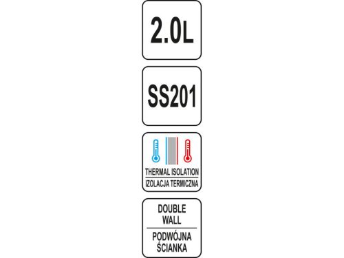 YATO YG-07014 GASTRO Inox termosz kancsó 2 liter