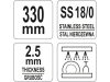 YATO YG-07136 GASTRO Koktél kanál 330 mm inox