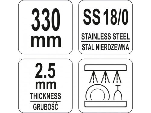 YATO YG-07136 GASTRO Koktél kanál 330 mm inox