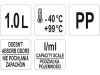 YATO YG-07284 GASTRO Műanyag mérőkancsó 1000 ml