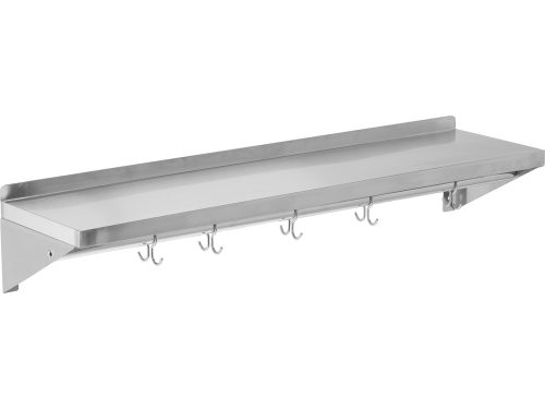 YATO YG-08936 Fali polc peremezve akasztóhorgokkal rozsdamentes 1000X300X180mm