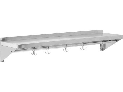 YATO YG-08936 Fali polc peremezve akasztóhorgokkal rozsdamentes 1000X300X180mm