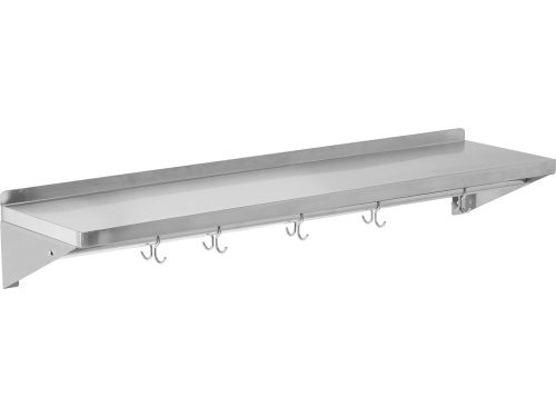 YATO YG-08938 Fali polc peremezve akasztóhorgokkal rozsdamentes 1500X300X180mm