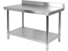 YATO YG-09022 GASTRO Inox munkaasztal alsó polccal hátsó felhajtással