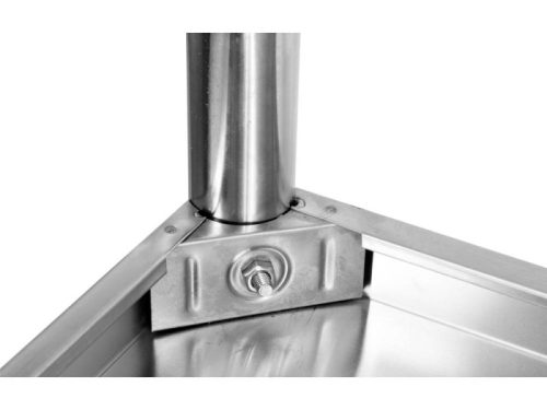 YATO YG-09022 GASTRO Inox munkaasztal alsó polccal hátsó felhajtással