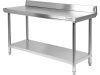 YATO YG-09023 GASTRO Inox munkaasztal alsó polccal hátsó felhajtással
