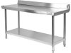YATO YG-09024 GASTRO Inox munkaasztal alsó polccal hátsó felhajtással