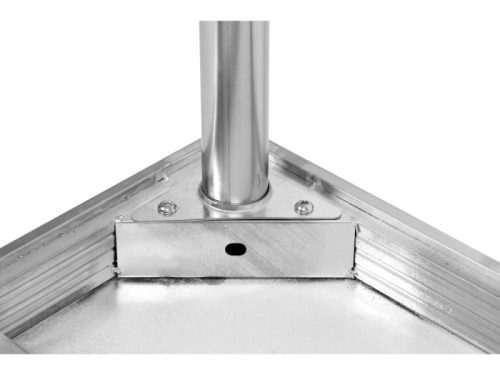 YATO YG-09025 GASTRO Inox munkaasztal alsó polccal hátsó felhajtással