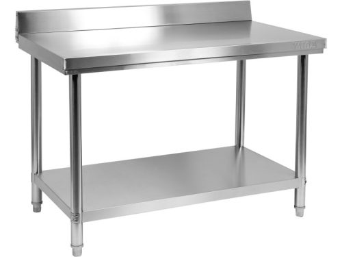 YATO YG-09032 GASTRO Inox munkaasztal alsó polccal hátsó felhajtással