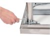 YATO YG-09033 GASTRO Inox munkaasztal alsó polccal hátsó felhajtással