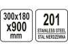 YATO YG-09040 GASTRO Inox falipolc 900 x 300 x 180 mm