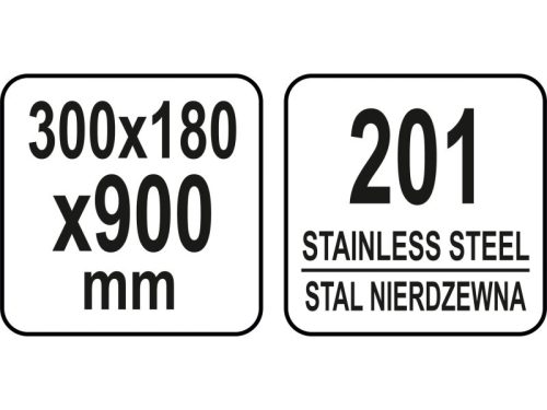 YATO YG-09040 GASTRO Inox falipolc 900 x 300 x 180 mm