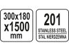 YATO YG-09042 GASTRO Inox falipolc 1500 x 300 x 180 mm