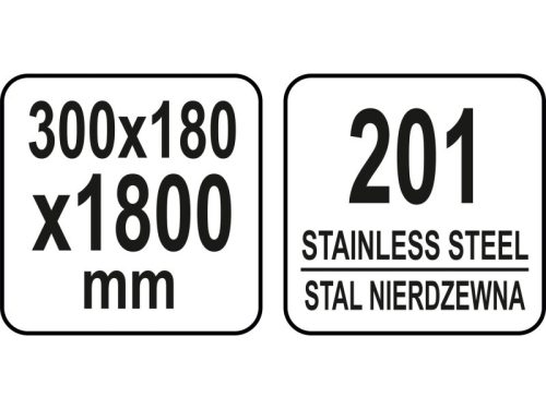 YATO YG-09044 GASTRO Inox falipolc 1800 x 300 x 180 mm