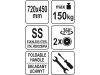YATO YG-09080 GASTRO Áruszállító kocsi 150 kg inox
